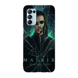 Husa compatibila cu Oppo A54 5G, Viceversa, model Matrix Resurrection, Silicon, TPU, Transparent, Carcasa