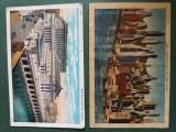 grup doua carti postale circulate , anii 1930 - 1940