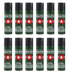 Set 12 sprayuri autoaparare NATO, propulsie jet, 60 ml