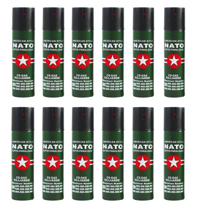 Set 12 sprayuri autoaparare NATO, propulsie jet, 60 ml foto