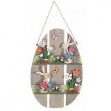 Cumpara ieftin Decoratiune suspendabila din lemn model Paste 17x26 cm