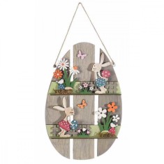Decoratiune suspendabila din lemn model Paste 17x26 cm