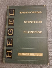 Filozofia spiritului Enciclopedia stiintelor filozofice Hegel