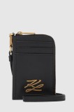 Karl Lagerfeld portofel de piele culoarea negru, A4W32035