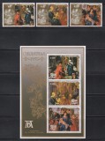 Niue 1987 - Picturi de Albrecht Durer, Serie + Colita + Bloc, Set Complet, 4 poze, MNH, Nestampilat
