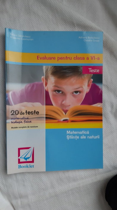 MATEMATICA STIINTE ALE NATURII CLASA A VI A TESTE EVALUARE -SANDULESCU