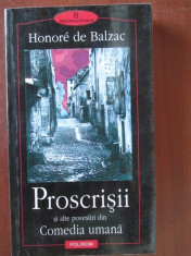 Proscrisii si alte povestiri din Comedia umana-Honore de Balzac foto