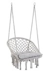Hamac bumbac gri Javier 88x69x130 cm