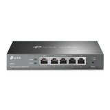 ROUTER TP-LINK wired Gigabit, 1 Gigabit WAN + 1 Gigabit LAN + 3 Changeable Gigabit WAN/LAN Ports , tehnologie VPN &quot;ER605&quot; (timbru verde 0.8 lei)