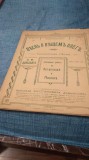 PARTITURA VECHE DIN IMPERIUL RUS --CANTEC OSTASESC -CANTECUL DESPRE INTELEPTUL OLEG--EDITURA NIKOLAI HRISTIANOVICI DAVINGOF --ANUL 1916