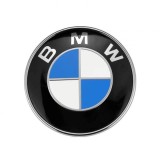 Embleme BMW Capota Portbagaj 82mm 74mm Alb-Albastru Set 2 Bucati