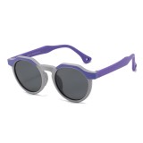 Ochelari de soare pentru copii Asteroid GSM 601, mov / gri
