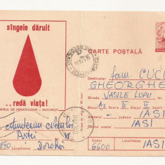 RF27 -Carte Postala- Centrul de hematologie, Bucuresti, circulata 1976