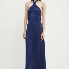 MAX&Co. rochie culoarea albastru marin, maxi, evazati, 2416221064200