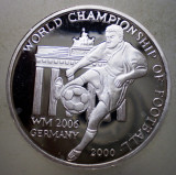 5.423 KOREA COREEA DE NORD CM FOTBAL GERMANIA 2006 2 WON 2000 PROOF ARGINT .999