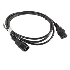 Cablu prelungitor de alimentare, 1.8m, Lanberg 40982, IEC 320 C13 la IEC 320 C14, 10A, negru