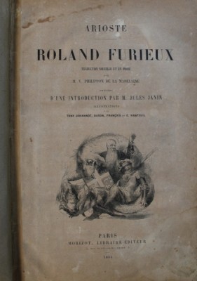 ROLAND FURIEUX par ARIOSTE , illustrations par TONY JOHANNOT ...C . NANTEUIL , 1864 foto