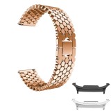 Curea din metal compatibila cu Samsung Galaxy Watch8 Classic 46mm, Rose Gold