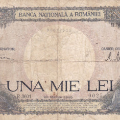 BANCNOTA 1000 LEI 1945 Seria R 3601