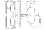 Set placute frana,frana disc FIAT MAREA Weekend (185) (1996 - 2007) BOSCH 0 986 424 246