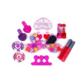 Set infrumusetare Oglinda, perie si cosmentice copii, Roz, ATU-088024
