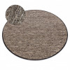 Covor bej NEPAL 2100 cerc stone, gri - din lana, fata-verso, cerc 160 cm