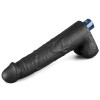 Vibrator Realistic Cu Testicule Real Softee, Negru, 26.5 cm, Lovetoy