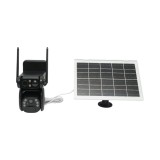 Camera supraveghere cu lentila duala 6MP, 4G, WIFI 2.4 GHz cu panou solar, baterie 9000 mAh, PTZ control, senzor miscare, detectie umana PIR, night v