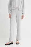 American Vintage pantaloni de trening culoarea gri, melanj, EVO05B