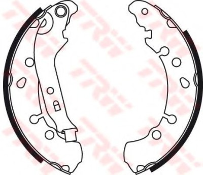 Set saboti frana TOYOTA YARIS (P9) (2005 - 2013) TRW GS8778 foto