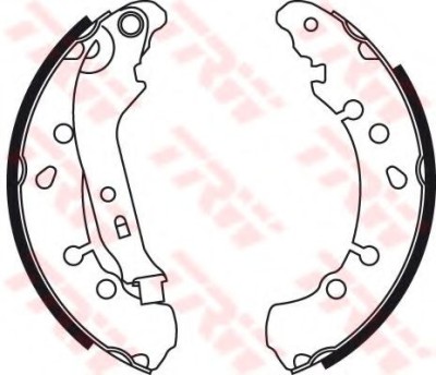 Set saboti frana TOYOTA YARIS (P13) (2010 - 2016) TRW GS8778 foto