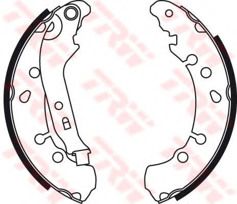 Set saboti frana TOYOTA YARIS (P9) (2005 - 2013) TRW GS8778