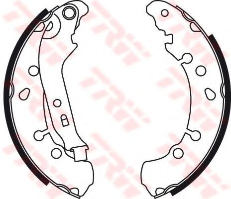 Set saboti frana TOYOTA YARIS (P13) (2010 - 2016) TRW GS8778