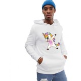 Hanorac Barbati Alb - Cool Unicorn - XL