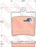 Set placute frana,frana disc MERCEDES CLK (C209) (2002 - 2009) TRW GDB1545