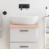 VidaXL Blat de baie, 40x50x(2-4) cm, lemn masiv netratat