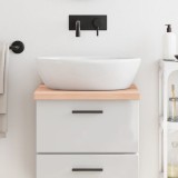 vidaXL Blat de baie, 40x50x(2-4) cm, lemn masiv netratat