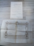 Brevet Ordinul Steaua Romaniei, grad Comandor civili 1921+ diploma franceza 1894