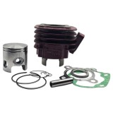 Cumpara ieftin Set Motor Scuter Yamaha Jog, MBK Ovetto 80cc 2T, Piston 47mm, Racire Aer, Roșu, Bolt 10mm