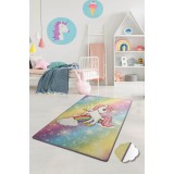 Covor de Copii Flying Unicorn, Multicolor (diverse dimensiuni)