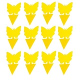 Cumpara ieftin Set capcana lipicioasa pentru insecte, fluturasi galbeni, 12 bucati, adeziv fata-verso, protectie pentru plante de interior si exterior