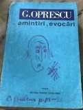 LITR6 Literatura, Amintiri Evocari - G. Oprescu