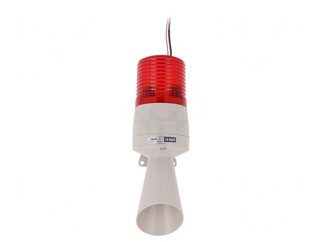 Semnalizator Luminos și Acustic 24VDC cu Xenon Roșu
