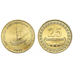 Timorul de Est 2013 - 25 centavos UNC