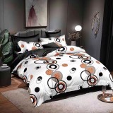 Lenjerie pat dublu,bumbac finet,6 piese,cearceaf normal 220x240cm, cearceaf pilota 200x220cm, 2 fete de perna 50x70, 2 fete de perna 70x70-M172