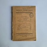 ARHIVA SOMESEANA: Revista istorica - culturala, nr. 25 1939, Nasaud / Bistrita / Transilvania, 220 pagini