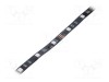 Bandă LED RGB 5050 programabilă 30 LED/m 10mm PCB neagră IP20 - IPIXEL LED