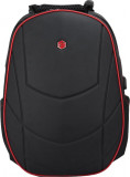 Rucsac Bestlife Gaming Assailant - Negru/rosu - Laptop 17 Inch, Compartiment Anti-vibratie, Charge U