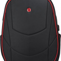 Rucsac Bestlife Gaming Assailant - Negru/rosu - Laptop 17 Inch, Compartiment Anti-vibratie, Charge U