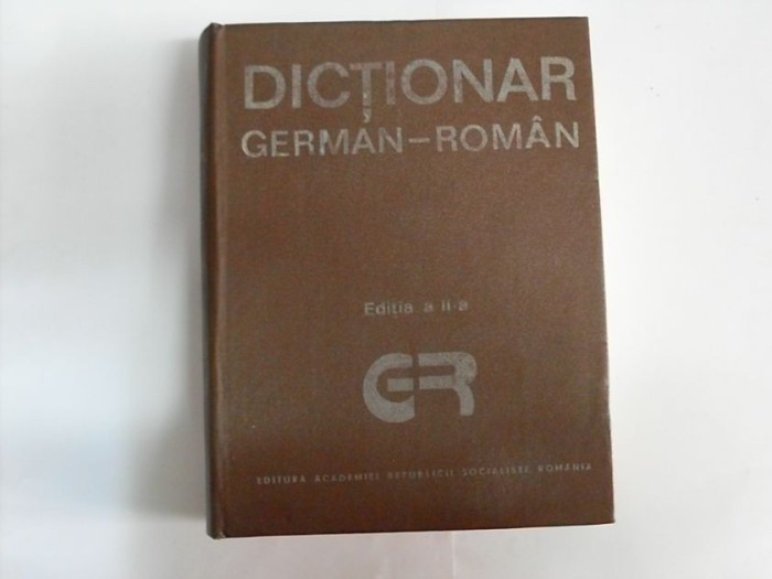 Dictionar German-roman Editia A Ii-a - M. Isbasescu M. Iliescu Si Colab. , 20226